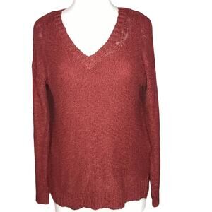 Charlotte Russe sweater Medium burgundy V neck tank top medium